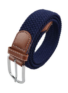 Buy Stretch Webbed Belt Blue/Brown in Saudi Arabia