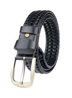 Buy Braided Woven Belt Black in UAE