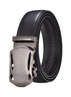 Buy Business Automatic Buckle Belt Black/Silver in Saudi Arabia