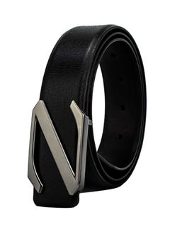 Buy Genuine Leather Belt Black in Saudi Arabia