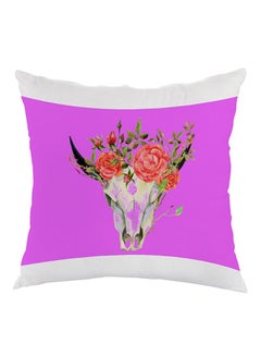 اشتري Abstract Art Skull Of A Deer Printed Pillow cover velvet Multicolour 40 x 40cm في مصر