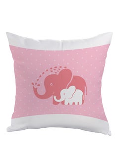 اشتري Be A Friend Of Your Child Printed Pillow cover polyester Pink/White 40x40cm في مصر