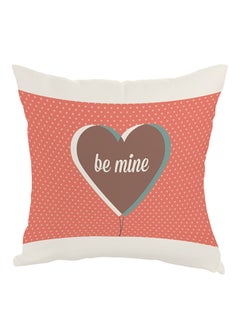 Buy Be Mine Printed Pillow cover Red/Brown 40x40cm in Egypt