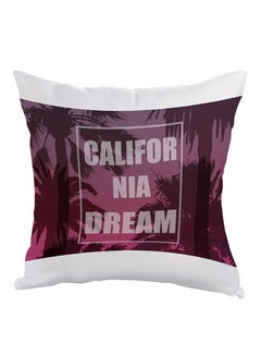 Buy California Dream Printed Pillow Pink/White/Black 40x40cm in Egypt