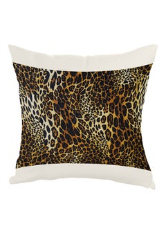 Buy Jaguar Printed Pillow Black/Yellow/White 40x40cm in Egypt