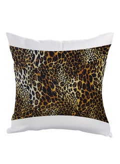 Buy Jaguar Printed Pillow Black/Yellow/White 40x40cm in Egypt