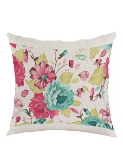 Buy Flowers Printed Pillow Multicolour 40x40cm in Egypt