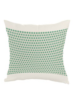 Buy Decoration Printed Pillow Green/White 40 x 40cm in Egypt