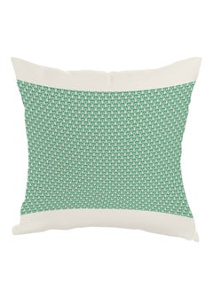 Buy Decorative Drawings Printed Pillow Green/White 40x40cm in Egypt