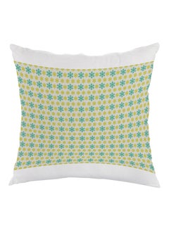 Buy Decorative Drawings Printed Pillow Green/White 40x40cm in Egypt