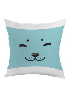 Buy Dog Printed Pillow Blue/Black/Grey 40x40cm in Egypt