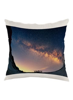 Buy Friends Trip Printed Pillow Velvet Multicolour 40 x 40cm in Egypt