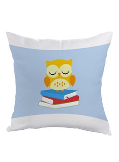 Buy Graduation Owl Printed Throw Pillow Blue/Yellow/Red in Egypt