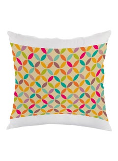 Buy Graphic Printed Pillow Beige/White/Blue 40x40cm in Egypt