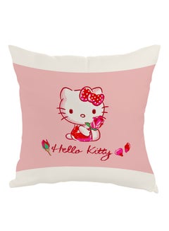 Buy Hello Kitty Printed Pillow Pink/White/Red 40x40cm in UAE