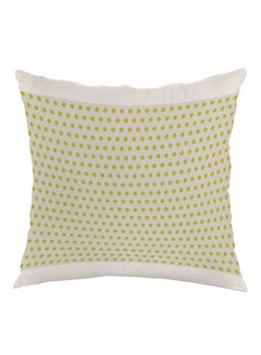 Buy Large And Small Circles Printed Pillow Green/White 40 x 40cm in Egypt