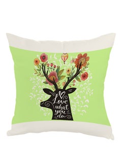 Buy Love What You Do Printed Pillow Multicolour 40 x 40cm in Egypt