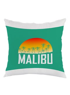 Buy Malibu Printed Pillow Green/Orange/White 40 x 40cm in Egypt