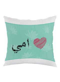 Buy Mother's Love Printed Pillow velvet Light Blue/Black/Red 40 x 40cm in Egypt