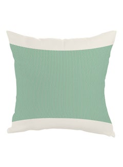 Buy Motif Drawings Printed Pillow Green/White 40x40cm in Egypt