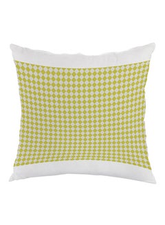 Buy Motif Boxes Printed Pillow Green/White 40 x 40cm in Egypt