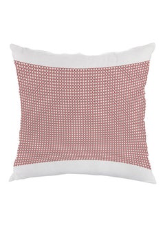 Buy Motif Printed Pillow Pink/White 40x40cm in Egypt