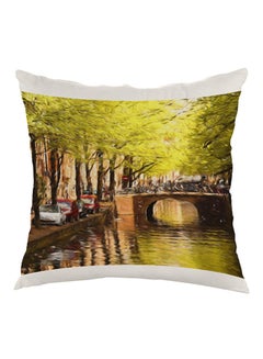 Buy Painting Artistic Printed Pillow Multicolour 40x40cm in Egypt