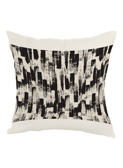 Buy Painting Printed Pillow White/Black 40 x 40cm in Egypt