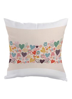 Buy Romantic Printed Pillow Multicolour 40 x 40cm in Egypt