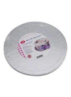 Buy Round Cake Board Silver 25.4cm in UAE