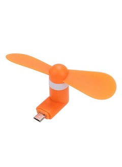 Buy Portable Mini USB Electric Cooling Fan For Android LPF001201 Orange in UAE