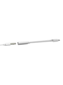 Buy 3.5mm AUX Extender Lightning Connector Cable For iPhone White in UAE