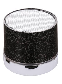 Buy LED Portable Mini Bluetooth Speaker With USB And TF Port Black/White in Saudi Arabia