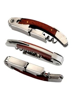 Buy Sommelier Corkscrew Bottle Opener Brown/Silver in Saudi Arabia