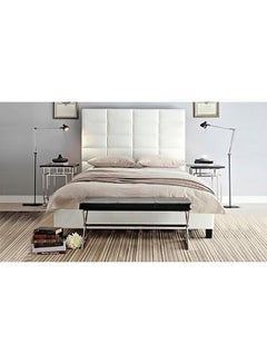 اشتري Classic High-Profile Bed Without Mattress White King في الامارات