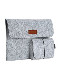 Buy Laptop Felt Sleeve Light Grey in Saudi Arabia