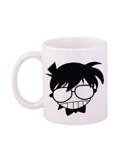 Buy Detective Conan Printed Mug White/Black 9.5x7.5centimeter in Egypt