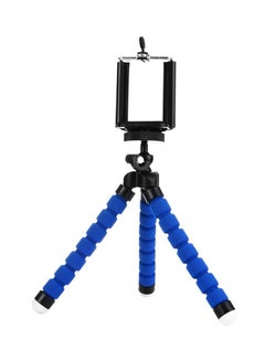 Buy Portable Tripod Stand With Mobile Holder Clip Blue/Black in Saudi Arabia