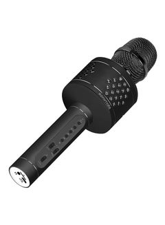 Buy Karaoke Microphone, 2-In-1 Wireless Microphone Bluetooth HD Speaker with Echo Reverberation, Equalizer Control, Audio Jack and Micro SD Card Slot for Smartphones, Tablet, KTV, VolcalMic-3 Black VOCALMIC-3.BLACK in Saudi Arabia