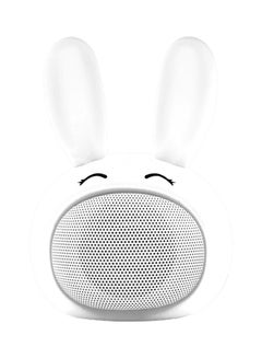 اشتري مكبر صوت لاسلكي محمول بتصميم أرنب لطيف بخاصية البلوتوث أبيض في الامارات