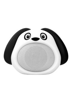 Buy Cute Dog Design Portable Wireless Kid’s Bluetooth Speaker White/Black in UAE