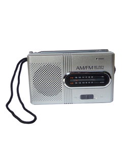 اشتري مكبّر صوت محمول بتصميم صغير وراديو AM/FM 295729 أسود/ فضي في السعودية