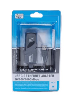 Buy USB 3.0 To LAN card 10/100/1000 Mbps Black in Egypt