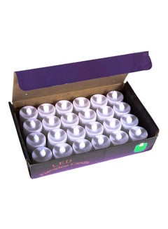Buy 24-Pieces LED Candle Set White in UAE