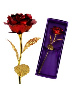 Buy 24K Gold Plated Rose Red/Gold 26x9.5x8cm in UAE