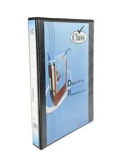 اشتري Dual Ring Binder With Clip Black/Blue في السعودية