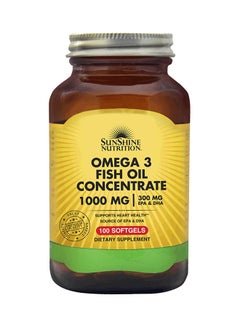 اشتري Omega 3 Fish Oil Dietary Supplement 100 Softgels في الامارات