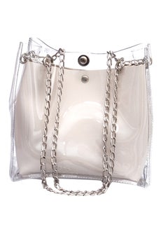 Buy Transparent Shoulder Bag White in Saudi Arabia