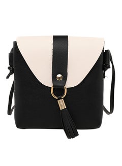 Buy Flap Closure Crossbody Bag Black in Saudi Arabia