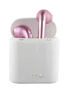 Buy I7S Bluetooth In-Ear Headphones Rose Gold in Saudi Arabia